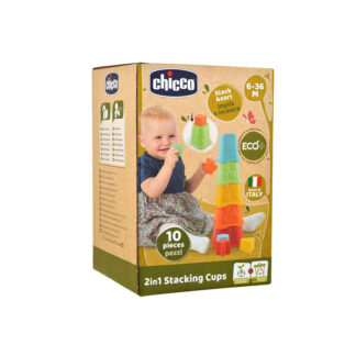 Cubes à empiler 2 en 1 ECO+ jouet de la marque chicco pour enfant