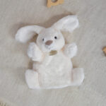 Marionnette à Main Lapin Blanc – 25 cm-1