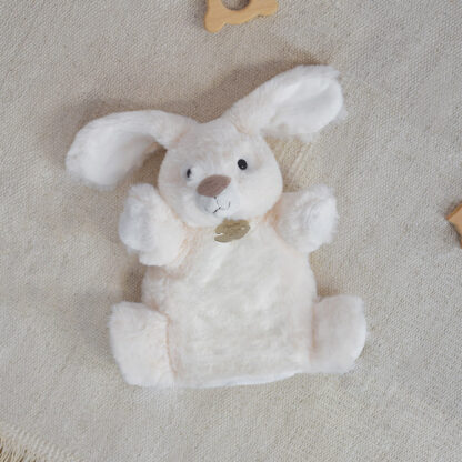 Marionnette à Main Lapin Blanc – 25 cm-1