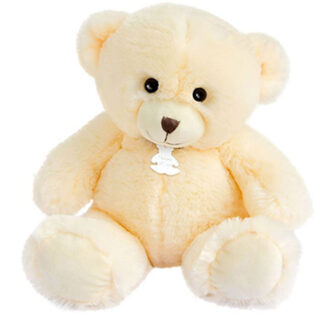 Ours en Peluche Beige crème – 30 cm