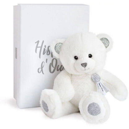 Ours en Peluche Blanc – 25 cm