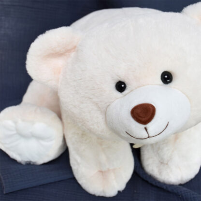Ours en Peluche Blanc – 30 cm-4