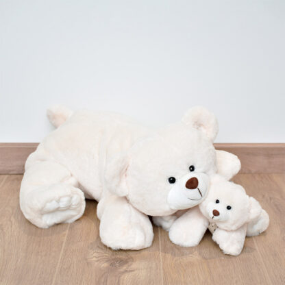 Ours en Peluche Blanc – 30 cm