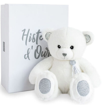Ours en Peluche Blanc – 40 cm-1