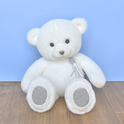 Ours en Peluche Blanc – 40 cm