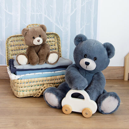 Ours en Peluche Marron Taupe – 25 cm-1