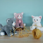 Peluche bébé chat – Blanc-1