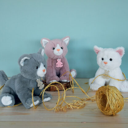 Peluche bébé chat – Blanc-1