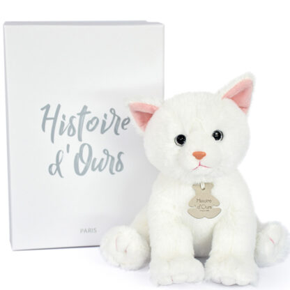 Peluche bébé chat – Blanc