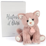 Peluche BEBE CHAT - Rose poudré