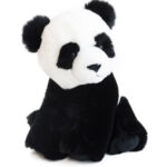 Peluche Bébé Panda Noir – 23 cm-1