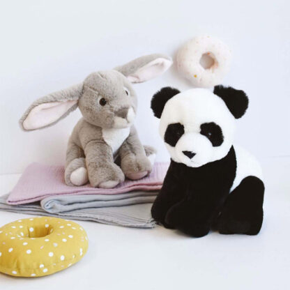 Peluche Bébé Panda Noir – 23 cm-4