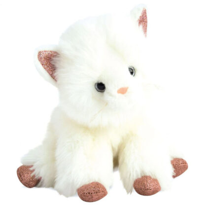 Peluche Chat Blanc – 25 cm