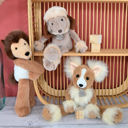 Peluche chien Caniche 30 cm – Les Ébouriffés