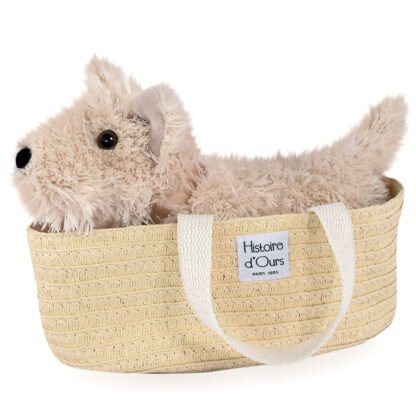 Peluche chien Fox – Ivoire – 25 cm