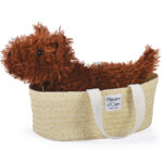 Peluche chien Fox – Marron foncé – 25 cm