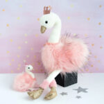 Peluche Cygne Rose – 30 cm-2