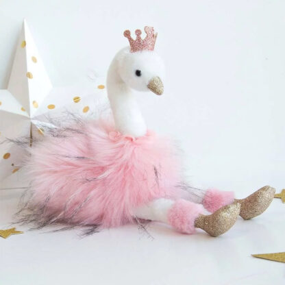 Peluche Cygne Rose – 30 cm