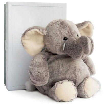 Peluche Eléphant Gris – 23 cm