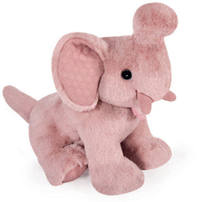 Peluche éléphant Rose poudré – Preppy Chic – 35 cm