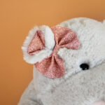 Peluche Hippopotame Gris – 25 cm-3