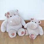 Peluche Hippopotame Gris – 25 cm-5