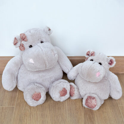 Peluche Hippopotame Gris – 25 cm-5