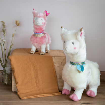 Peluche Lama Rose – 20 cm-23