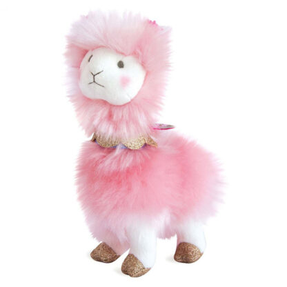 Peluche Lama Rose – 20 cm