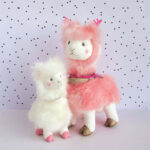 Peluche Lama Rose – 30 cm-3