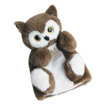 Peluche Marionnette hibou Marron – 25 cm