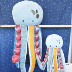 Peluche Méduse multicolore – 40 cm-2