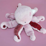 Peluche Pieuvre Rose – 30 cm-1
