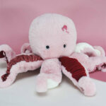 Peluche Pieuvre Rose - 30 cm