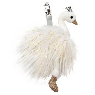 Porte-Clé Peluche Cygne Blanc – 19 cm