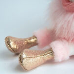 Porte-Clé Peluche Cygne Rose – 19 cm-1