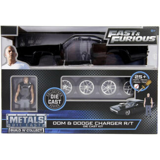 JADA - FAST&FURIOUS BUILD+COLLECT CHARGER 1:24 W/ FIGURINE DOMINIC TORETTO
