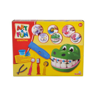 Art and Fun Kit de pâte à Modeler Crocodile Dentiste