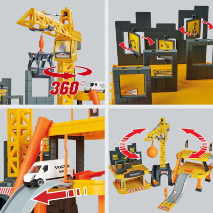 MAJORETTE – CREATIX CONSTRUCTION + 5 VOLVO VEHICLES