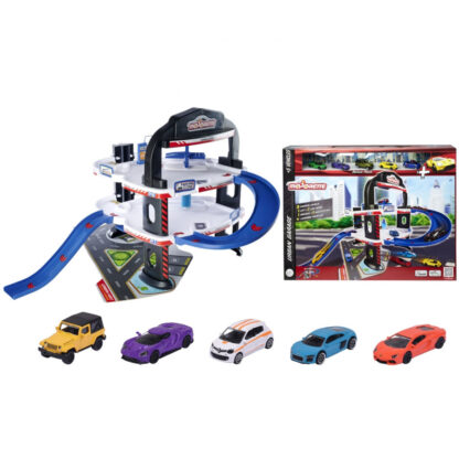 MAJORETTE – URBAN GARAGE + 5 CARS