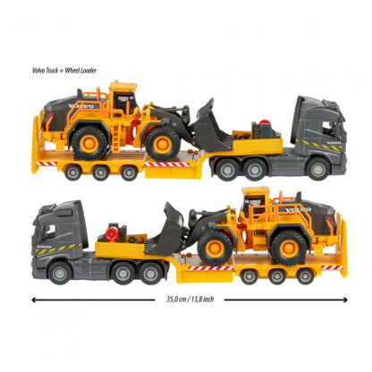 MAJORETTE – VOLVO FH-16 TRUCK + WHEEL LOADER L350H