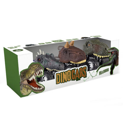 3 PACK DINO PULL BACK CAR – 2