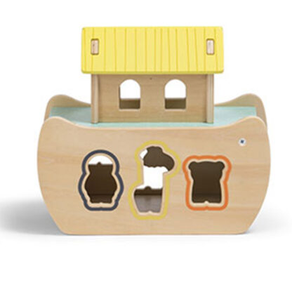 Bateau en bois avec animaux à encastrer-1Bateau en bois avec animaux à encastrer