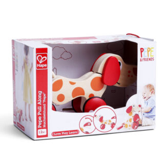 Hape – JOUET À TRAÎNER CHIOT PEPE EN BOIS-3