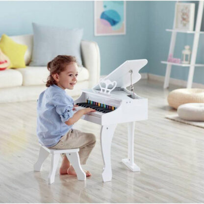 Hape – Piano Deluxe à Queue Blanc-2