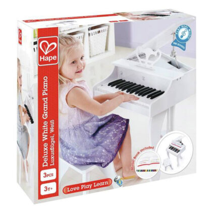 Hape – Piano Deluxe à Queue Blanc