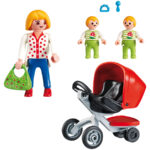 Maman Avec Jumeaux +Landau-1