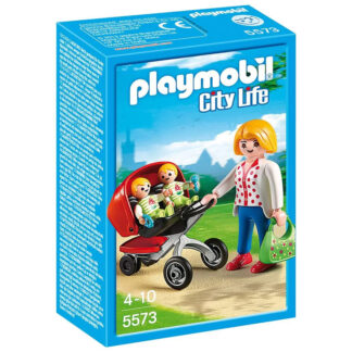 Maman Avec Jumeaux +Landau