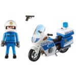 Moto Policier Avec Gyrophare-2