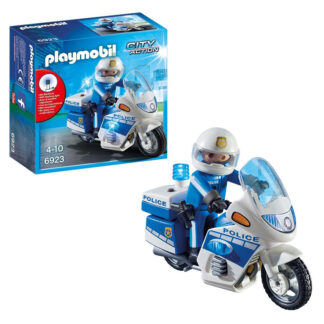 Moto Policier Avec Gyrophare